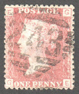 Great Britain Scott 33 Used Plate 148 - GE - Click Image to Close